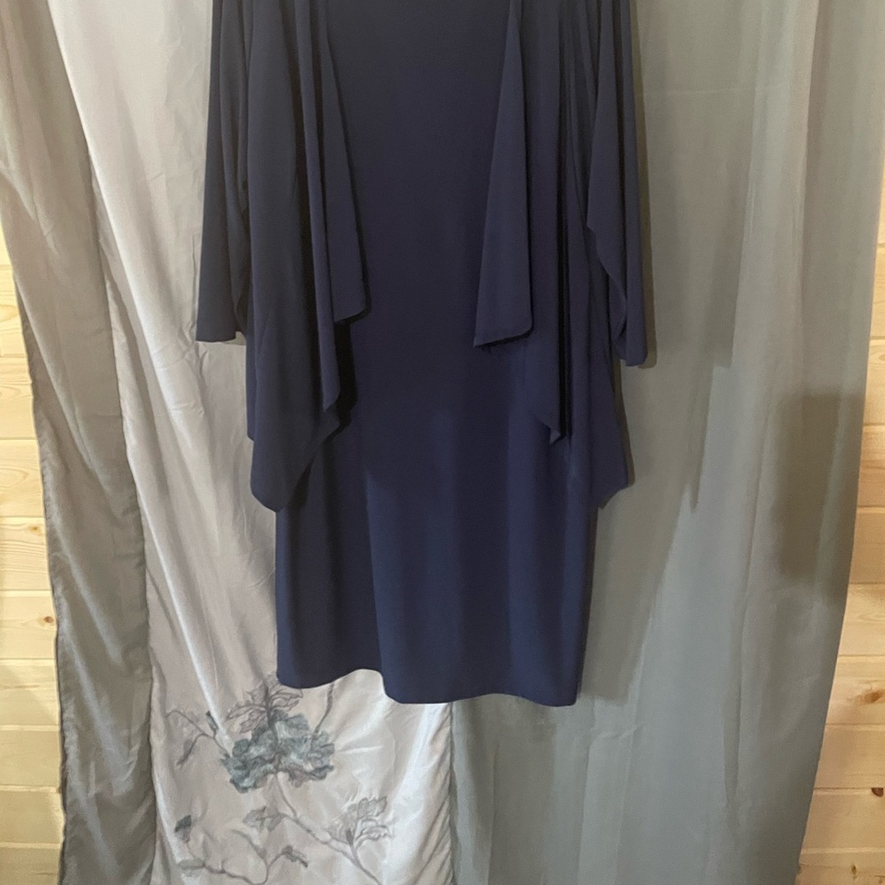 Elegant Navy Blue Women's Dress